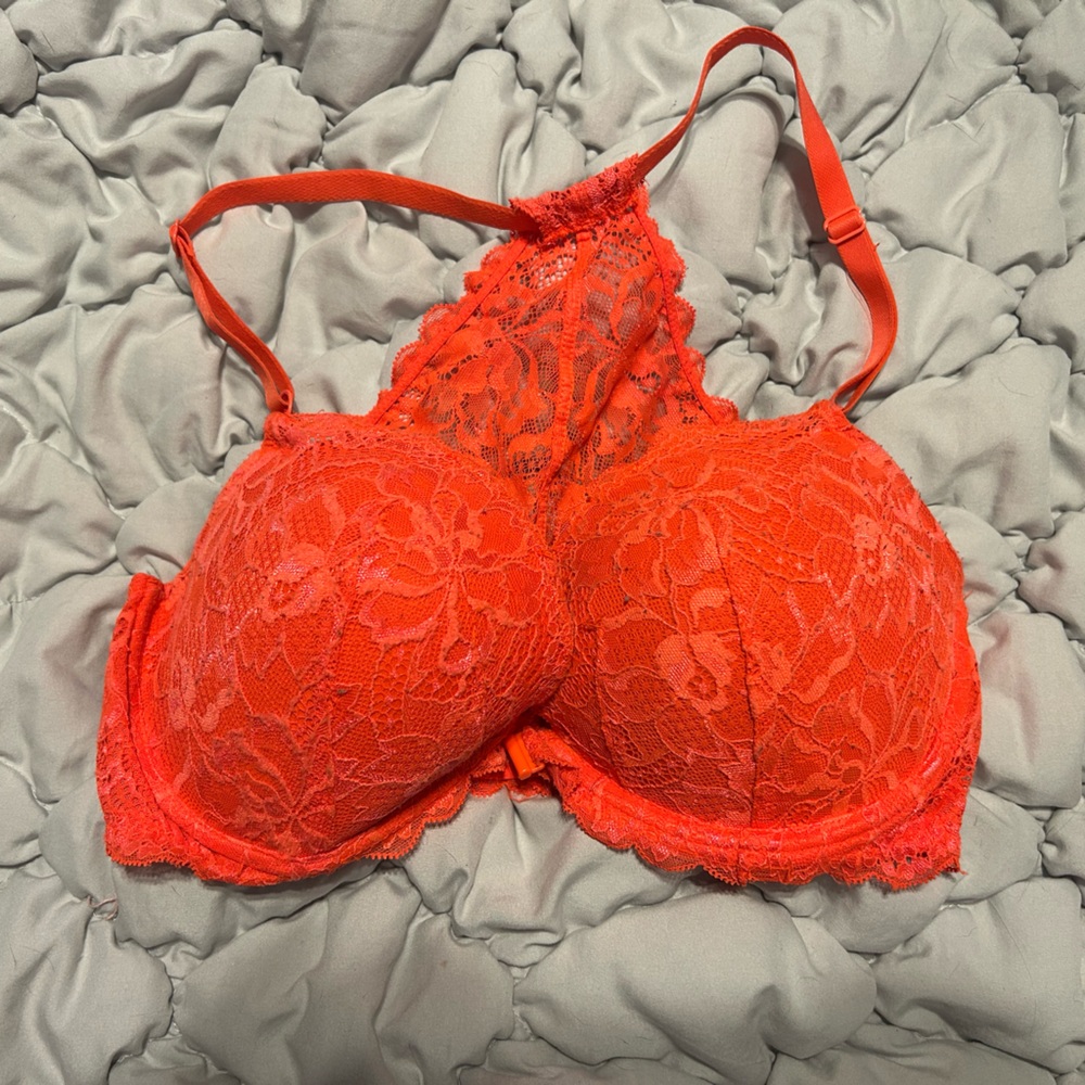Lace Push-Up Bra in Vibrant Orange Victoria’s Secret